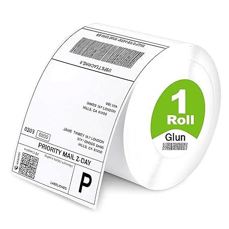 GLUN® Direct Thermal Label Stickers,4x6 Inch (100x150mm), 400 Labels ...