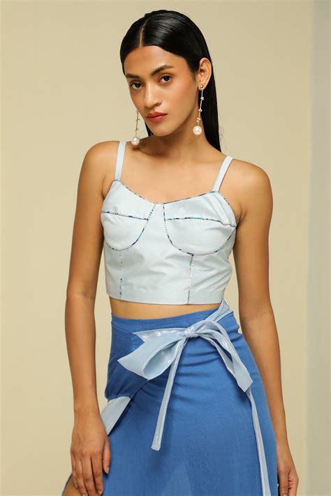 ICE BLUE BUSTIER – Zaitra