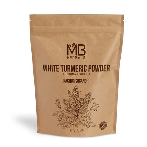 MB Herbals White Turmeric Powder 277 g | Poolankilangu | Kachur ...