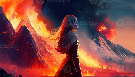 fantasy knight fighting monster. 23769048 Stock Photo at Vecteezy