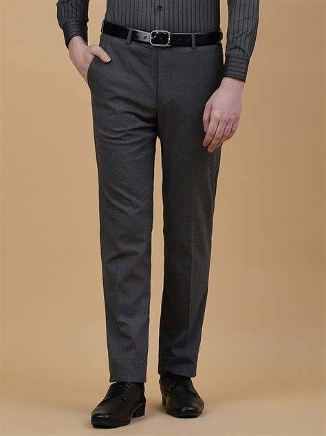 Greenfibre Slim Fit Formal Pants for Men | Stylish Terry Rayon Men's ...