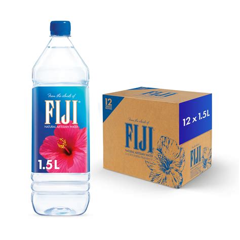 FIJI Natural Artesian Bottled Water 1.5 Liters / 50.7 Fl Ounce (Pack of ...