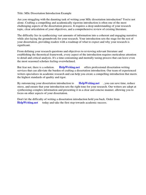 Image result for Dissertation Introduction Format Example