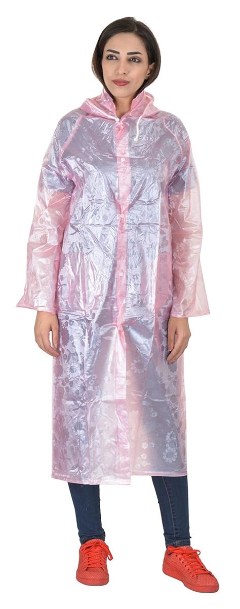 TT Rainwear Women's Rubber Raincoat (Pink) : Amazon.in: Clothing ...