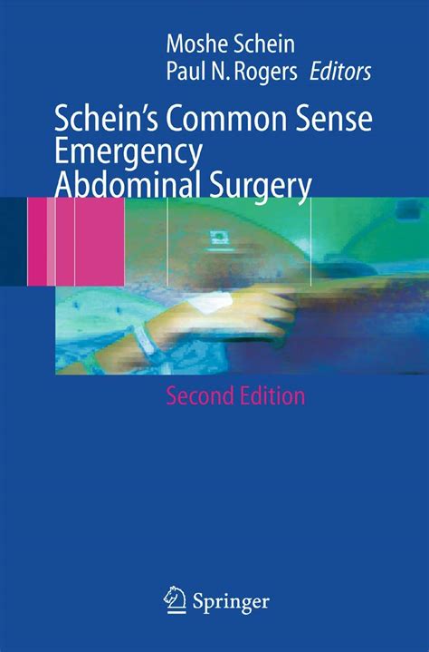 Buy Schein's Common Sense Emergency Abdominal Surgery Book Online at ...