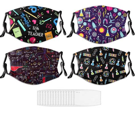 Face Mask I Teach Awesome Kids Teacher Washable Reusable Masks for ...