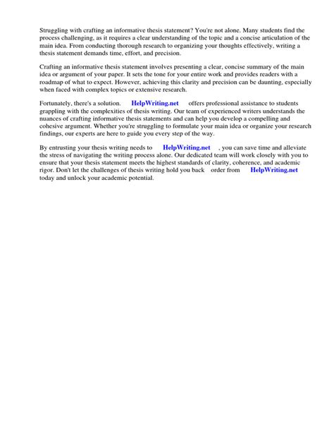 Informative Thesis Statement Examples 的图像结果