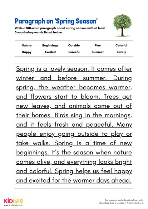 Image result for Write About Spring