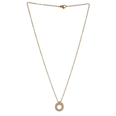 Brado Jewellery American Diamond One Gram Gold Necklace Golden Chain ...