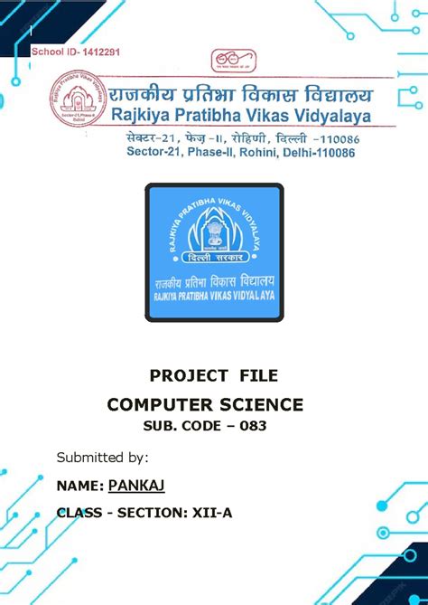 Schoolmanagementsystem - PROJECT FILE COMPUTER SCIENCE SUB. CODE – 083 ...