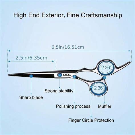 KIM JONG YI Hair Cutting Scissors Shears Professional Barber 6.5 Inch ...