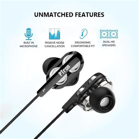 Buy Refurbished - PTron HBE6 Earphone Metal Bass Headphone With Mic ,G ...
