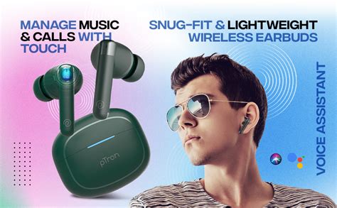 pTron Bassbuds Duo Pro TWS Earbuds with 3D AudioScape, TruTalk AI-ENC ...