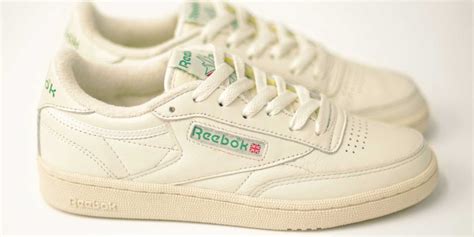 restock: reebok club c 85 vintage in athletic blue and glen green | pam pam