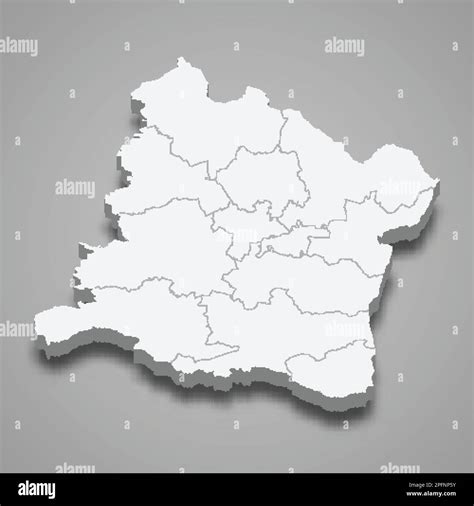 3d isometric map of Varna is a province of Bulgaria isolated with shadow Stock Vector Image ...