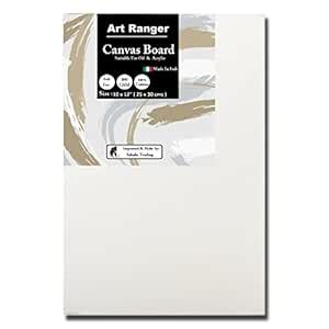 ART RANGER | Double Titanium Primed Canvas Board | (10 x 12 (25 x 30 ...
