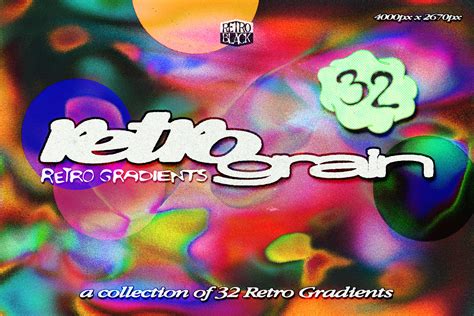 Retro Gradient Texture Pack | Creative Market