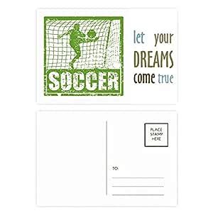 DIYthinker Football Player Scores Goal Football Dream Come True ...