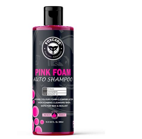 Foxcare Pink Colour Foam Car Shampoo | Produces Thick Pink Colour Foam ...