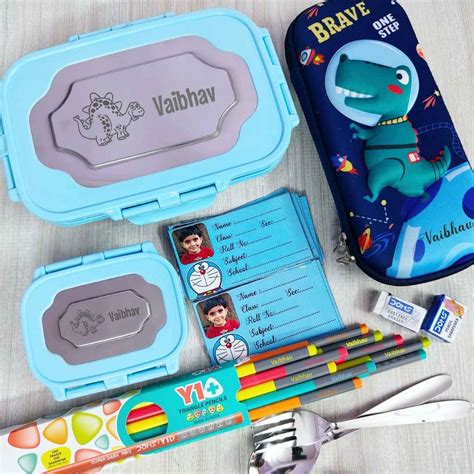 Customised Lunch Box Hamper with Name & Photo Labels – BBD GIFTS