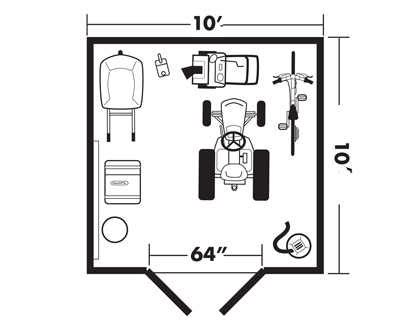 Handy Home Products Rookwood 10X10 Shed with Floor [19428-3] | Free ...
