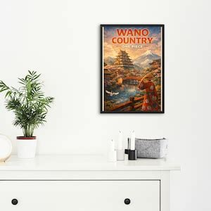 Buy One Piece Inspired - Wano Country Poster | Japanese Skyline ...