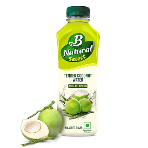 B Natural Select Tender Coconut Water, 750ml, No Added Sugar, 100% ...