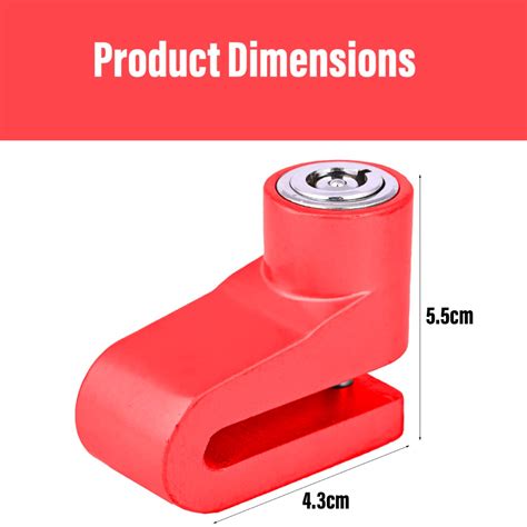AllExtreme EXMDBLM Mini Anti Theft Disc Brake Security Lock for Bicycle ...