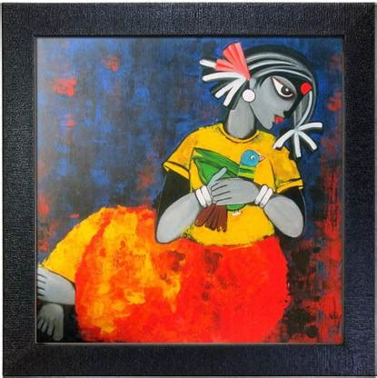 SEHAZ ARTWORKS SZA-bird-lover Digital Reprint 12 inch x 12 inch ...