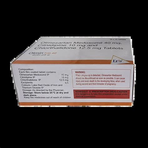 Buy Olmin Trio 40 Tablet Online at Best Price | Medkart