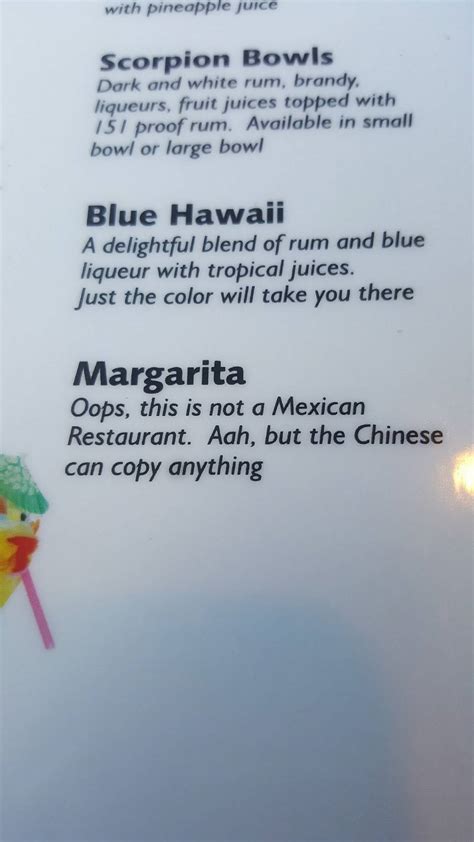 Menu at Little Asia restaurant, Boston