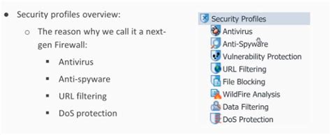 Security Profiles in Palo Alto
