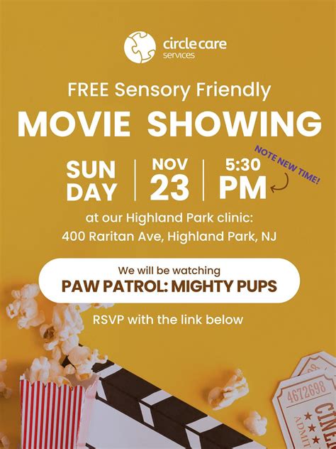 Free sensory friendly movie showing of Paw Patrol , 400 Raritan Ave ...