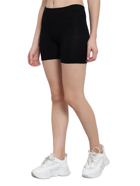 Velvi Figure Mid-Rise Black Boyshorts