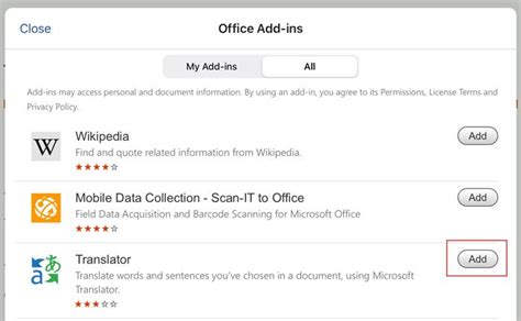 Install Add-Ins Word 2016 的图像结果