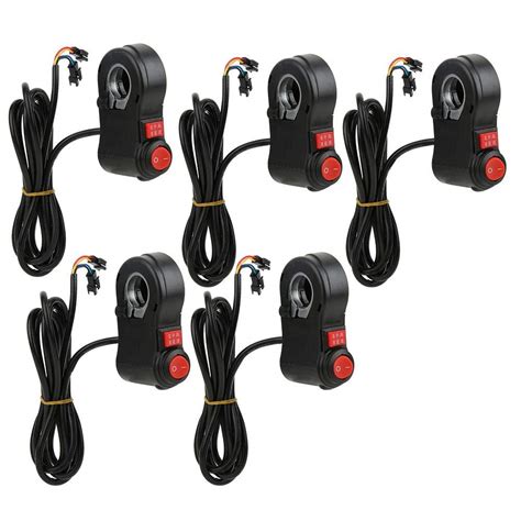 Buy Keenso 5pcs Electric Bike Handlebar Switch, Electric Bike On/Off ...