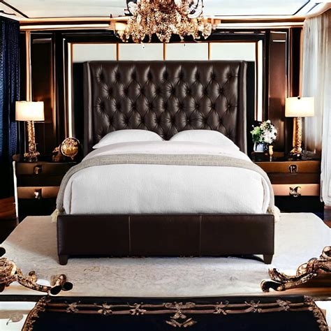 Dorato Slumber Leather Tufted Bed – Zephh Lifestyle Pvt. Ltd.