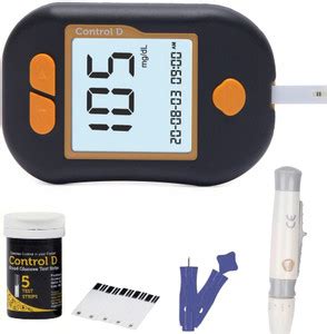 Control D Advanced Diabetes Digital Glucose Blood Sugar Testing Monitor ...