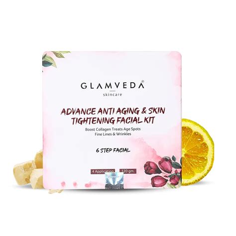 Glamveda Advance Anti Ageing & Skin Tightening Facial Kit | 6 steps ...