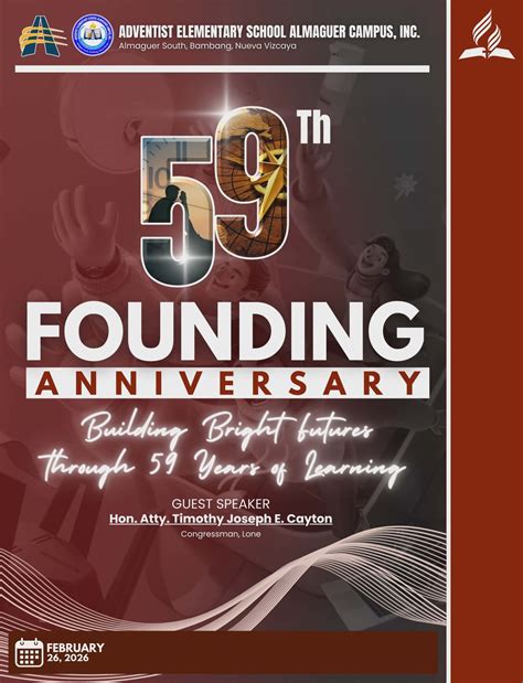 59th Founding Anniversary , Adventist Elementary School - Almaguer ...