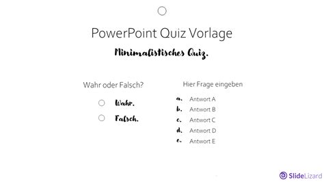 Quiz Vorlagen für PowerPoint - 10 gratis Templates | SlideLizard®