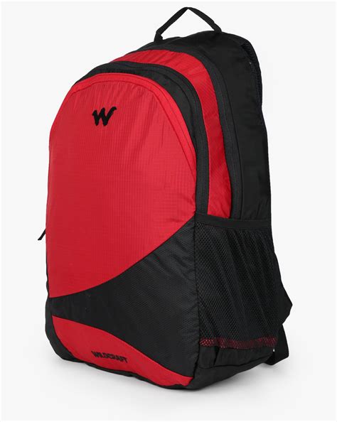 Buy Red Wildcraft Colourblock Laptop Backpack | AJIO