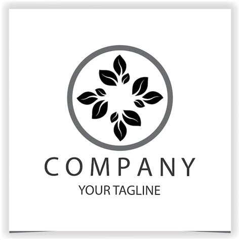 Naturblatt-Logo-Symbol, Premium-elegante Vorlage, Vektoreps 10 ...