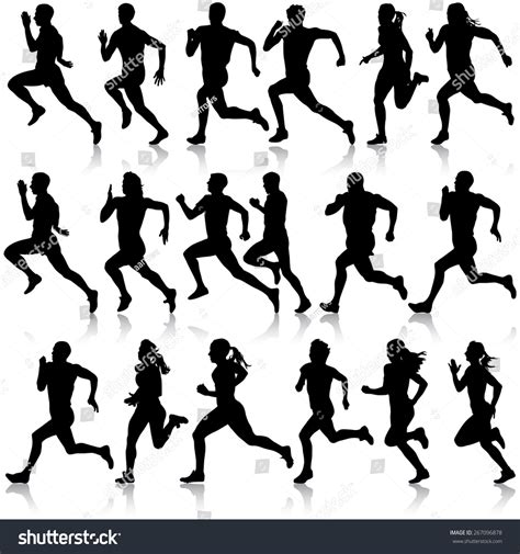 159,459 Silhouette People Running Images, Stock Photos & Vectors ...
