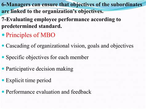 Management By Objectives In Management