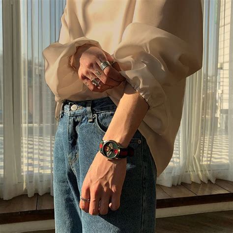 V Neck Cuff Details Long Sleeve Korean Shirt – Offduty India
