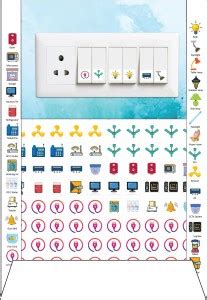 Ezy Labels 15 cm White and Off-white Switches Non-Reusable Sticker ...