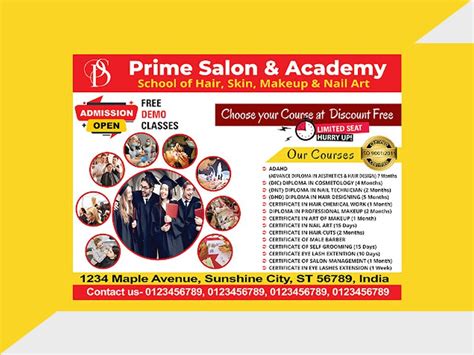 Elevate Your Branding with the Prime Salon & Academy Banner PSD ...