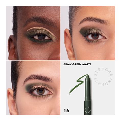 12H Colorful Eyeshadow Stick & Liner • 16 Army Green Matte