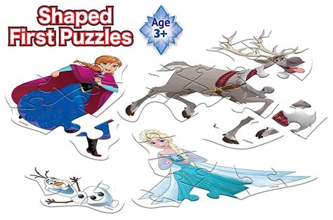 Buy Frank Disney Shaped First Puzzles Frozen Jigsaw Puzzles- 3,6,9,12 ...